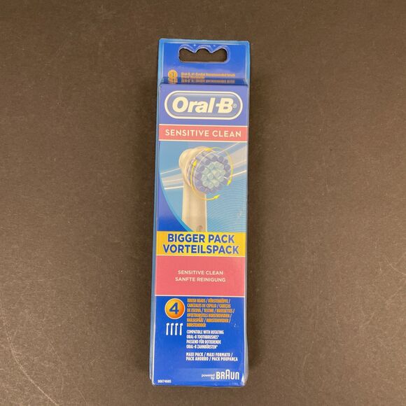 ORAL-B 4 Pack Sensitive Clean Replacement Head for Electric Toothbrush - Picture 1 of 5